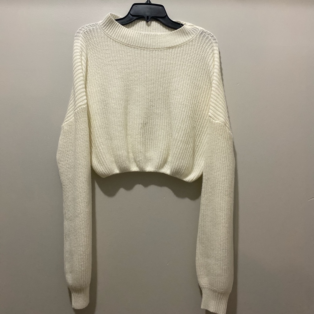 Shein kitted crew neck sweater